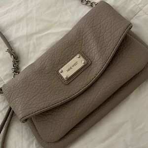 Grey crossbody purse